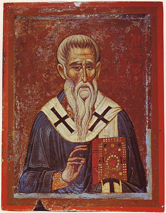 别迦摩的圣安提帕斯 Saint Antipas of Pergamum (c.1250 – c.1300)，东正教圣像