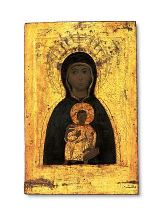 尼科比亚圣母子 The Nicopeia Virgin and Child (c.1120)，东正教圣像