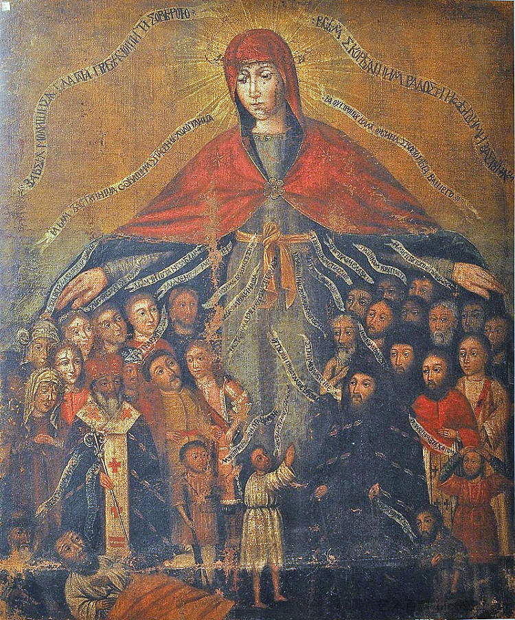 来自斯塔拉西尔的慈悲圣母 Virgin of Mercy from Stara Sil' (c.1600 - c.1625)，东正教圣像