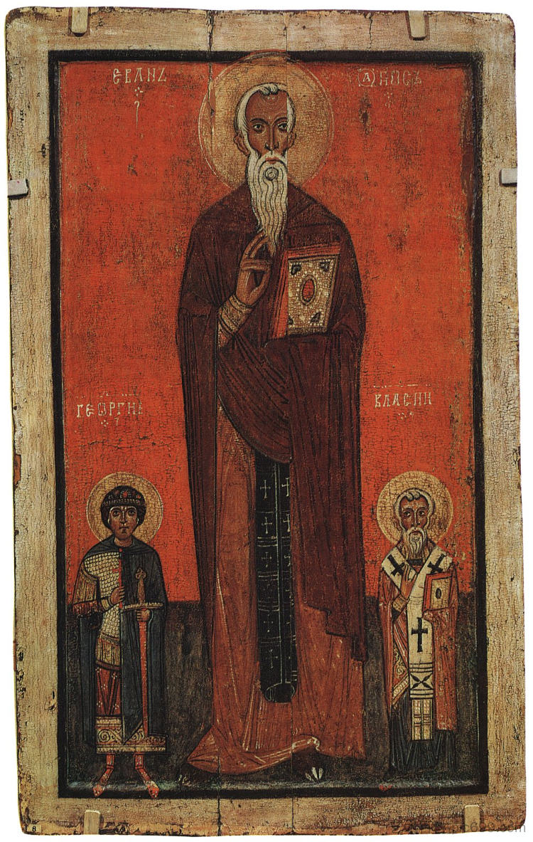 约翰·克里马库斯、乔治和布拉修斯 John Climacus, George and Blasius (c.1250 - c.1300),东正教圣像