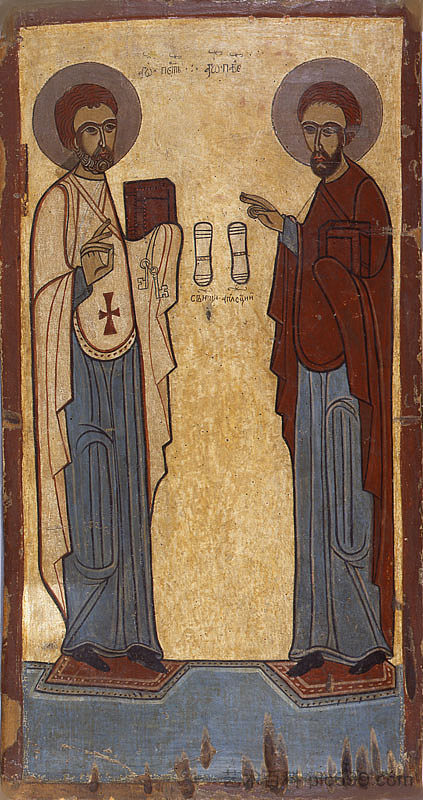 圣彼得和圣保罗 St. Peter and St. Paul (c.1250 - c.1350)，东正教圣像