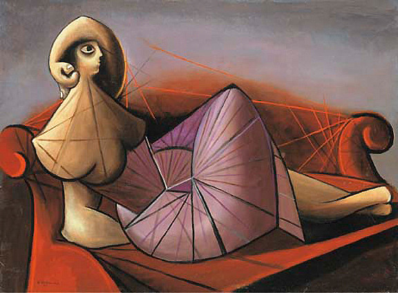 沙发上的女人 Femme sur Divan (1942)，奥斯卡·多明委兹