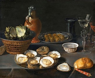 静物与朝鲜蓟 Still Life with Artichokes (1610)，奥夏斯.贝尔