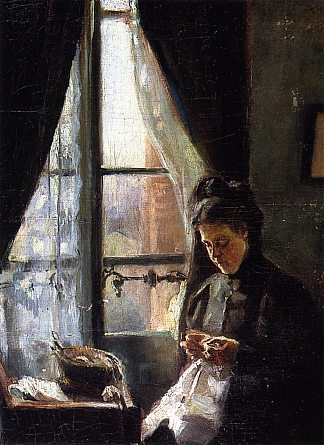 艺术家母亲的肖像 Portrait of the Artist’s Mother (1898)，奥东·弗里茨