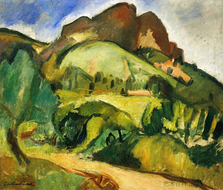 圣维克多山 Sainte-Victoire Mountain (1906)，奥东·弗里茨