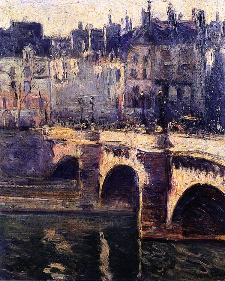 巴黎新桥 The Pont Neuf, Paris (1902)，奥东·弗里茨