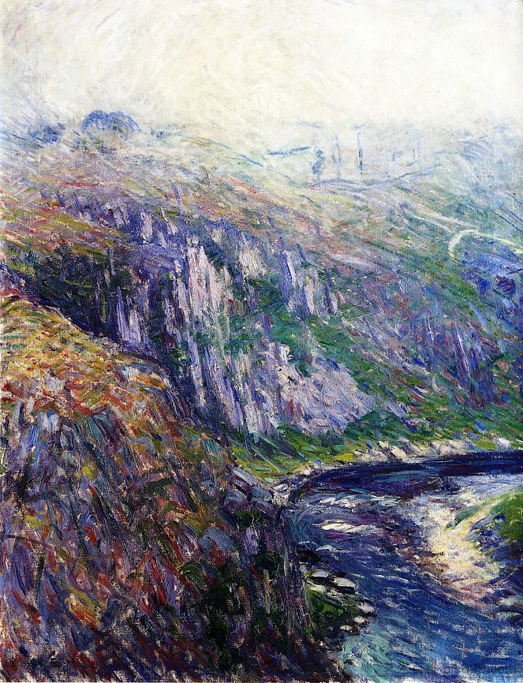 克鲁兹谷，克罗赞特 Valley of the Creuse, Crozant (1901)，奥东·弗里茨