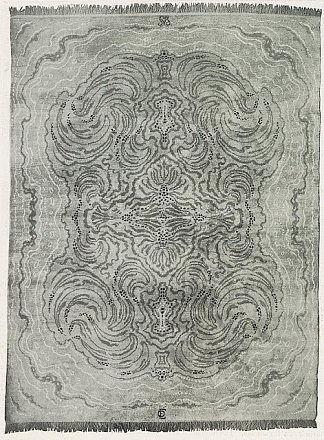 老虎地毯设计 Tiger carpet design (1899)，奥托·艾克曼