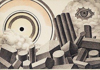 世界末日景观 Apocalyptic Landscape (1933)，奥托·古斯塔夫·考尔斯特