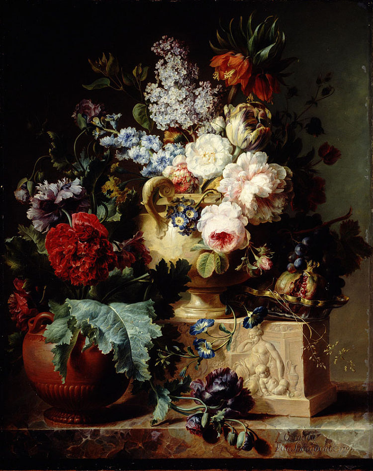 静物与蓟 Still Life with Thistle (1662)，奥托·马尔斯尤斯·冯·世里克