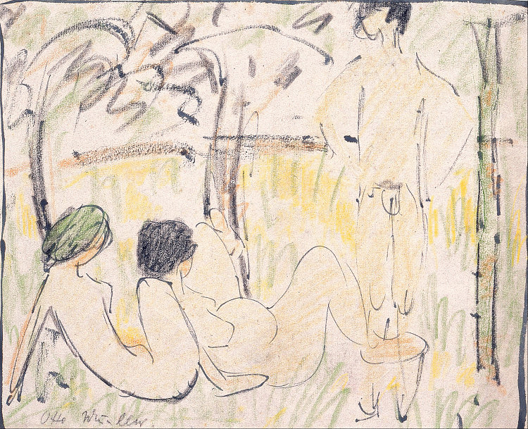 三个裸体 Three Nudes (1910)，奥托·缪勒