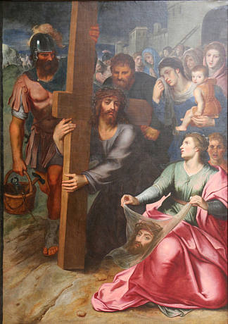 基督和圣维罗妮卡的相遇 The Meeting of Christ and St. Veronica，奥托·凡·维恩