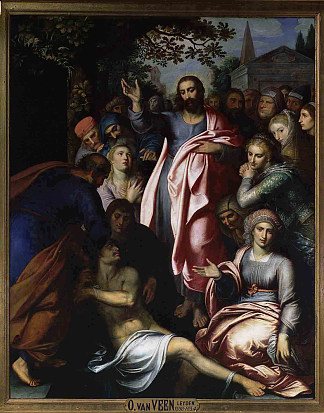 拉撒路的复活 The Raising of Lazarus (1608)，奥托·凡·维恩