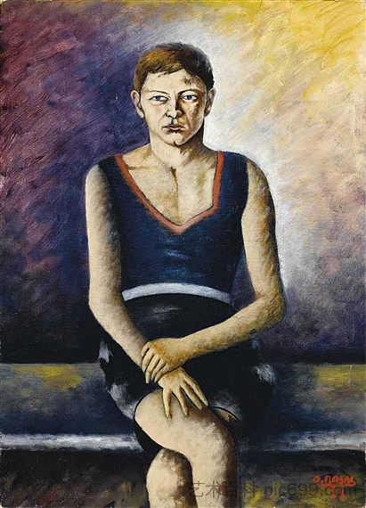 一个男孩的肖像（唐尼尼的肖像） Ritratto di ragazzo (Ritratto di Donnini) (1933)，奥托尼罗西