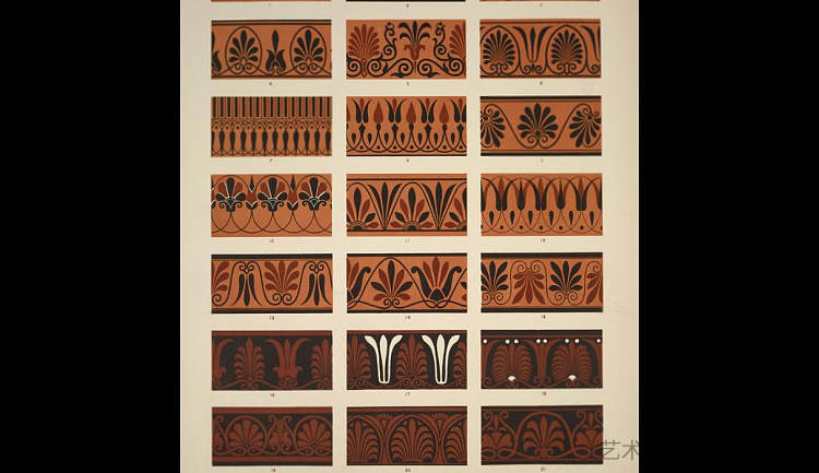 希腊语第2号。希腊品格的各种形式。 Greek no. 2. The various forms of the Greek fret.，欧文·琼斯