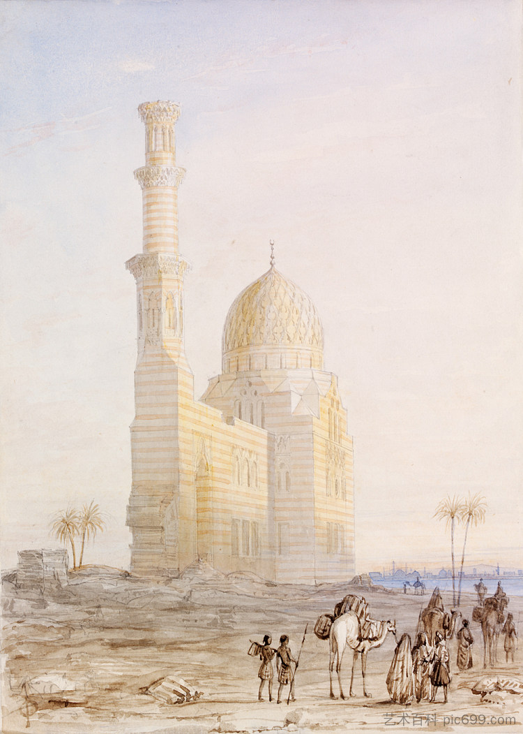 开罗附近的坟墓 Tomb near Cairo (1833)，欧文·琼斯