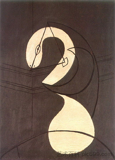 一个女人的头 Head of a woman (1930; France  )，巴勃罗·毕加索