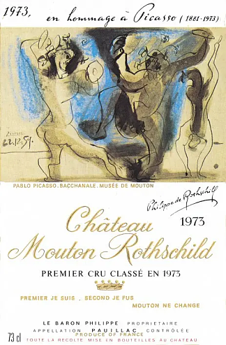 木桐罗斯柴尔德城堡 Chateau Mouton Rothschild (1973)，巴勃罗·毕加索