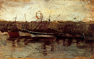 阿利坎特，船的景色 Alicante, view of boats (c.1895)，巴勃罗·毕加索