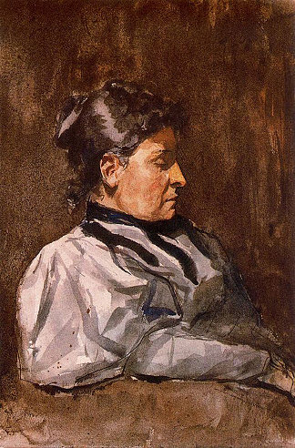 艺术家的母亲 Artist’s mother (1896)，巴勃罗·毕加索