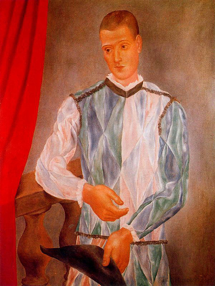 巴塞洛娜丑角 Barselona harlequin (1917),巴勃罗·毕加索