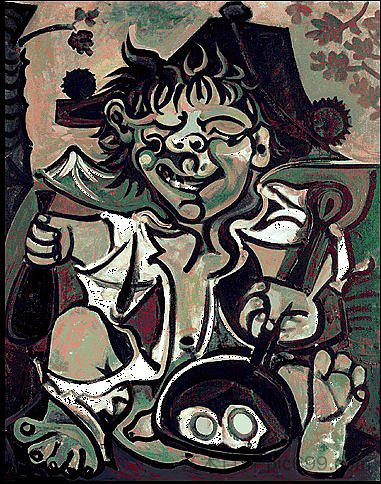 波波(委拉斯凯兹-Murillo) Bobo (Velazquez-Murillo) (1959),巴勃罗·毕加索