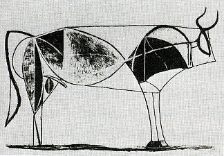 公牛（盘七） Bull (plate VII) (1945)，巴勃罗·毕加索