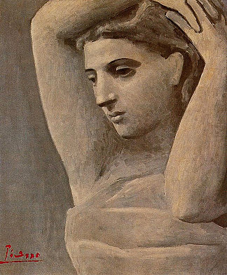 一个女人的半身像，举起双臂 Bust of a woman, arms raised (1922)，巴勃罗·毕加索