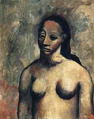 裸体女人的半身像 Bust of nude woman (1906)，巴勃罗·毕加索