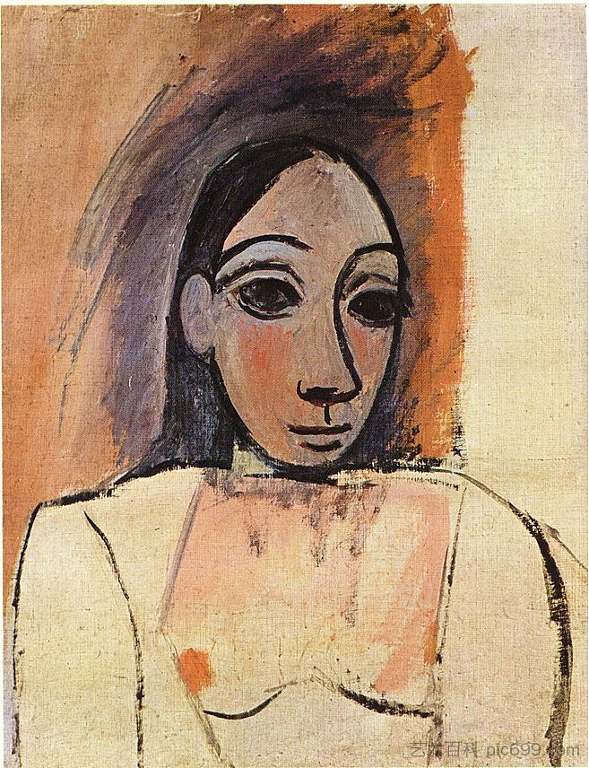 女人的半身像 Bust of woman (1907),巴勃罗·毕加索
