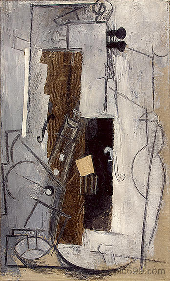 单簧管和小提琴 Clarinet and Violin (1913),巴勃罗·毕加索