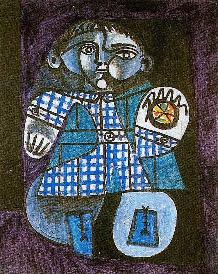 克劳德与球 Claude with a ball (1948),巴勃罗·毕加索