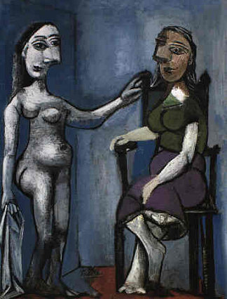 思考人 Contemplating people (1939)，巴勃罗·毕加索