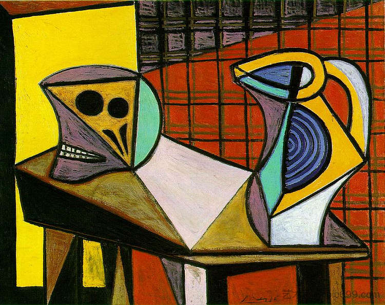 起重机和水壶 Crane and pitcher (1945),巴勃罗·毕加索