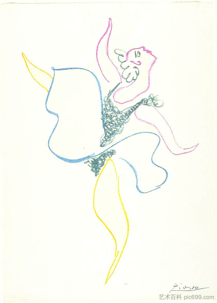 舞蹈家 Dancer (1954),巴勃罗·毕加索