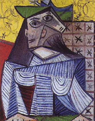女性半身像(肖像德朵拉玛尔) Female bust (Portrait de Dora Maar) (1941),巴勃罗·毕加索