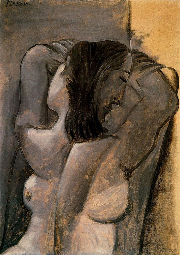 女性裸体 Female nude (1941)，巴勃罗·毕加索