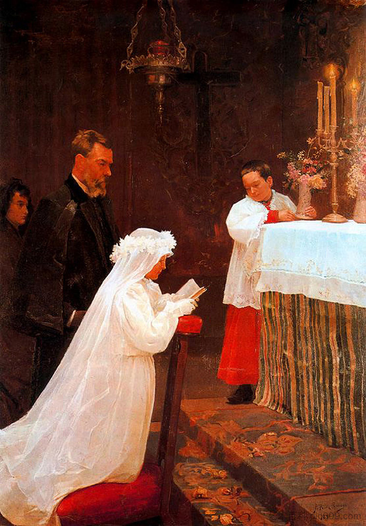 第一次领圣餐 First Communion (1896),巴勃罗·毕加索