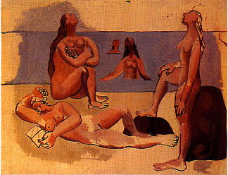 五个游泳者 Five bathers (1920)，巴勃罗·毕加索