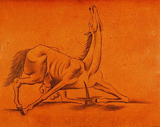 内脏马 Gutted horse (1917)，巴勃罗·毕加索