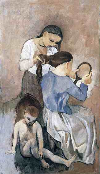 美容 Hairdressing (1906)，巴勃罗·毕加索