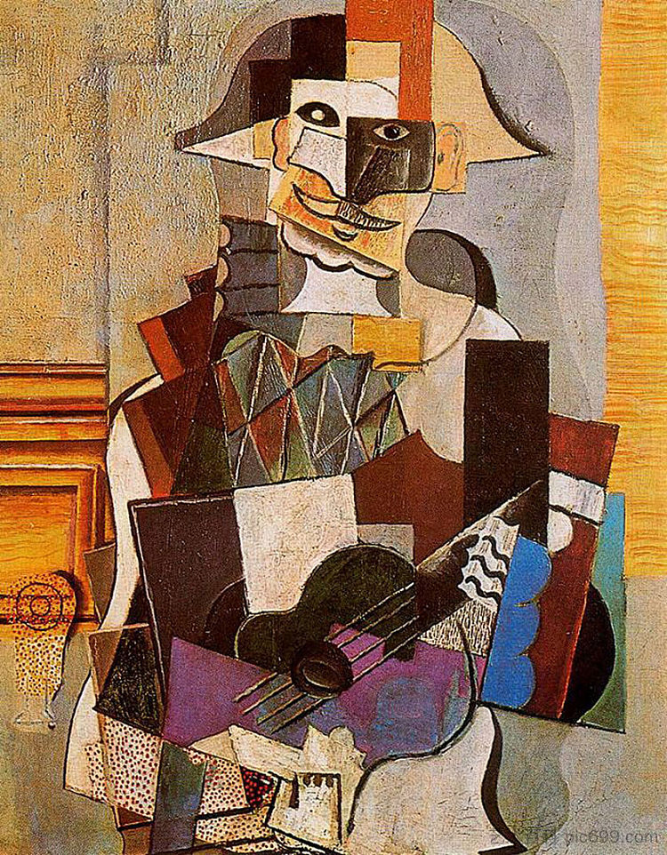 丑角 Harlequin (1918),巴勃罗·毕加索
