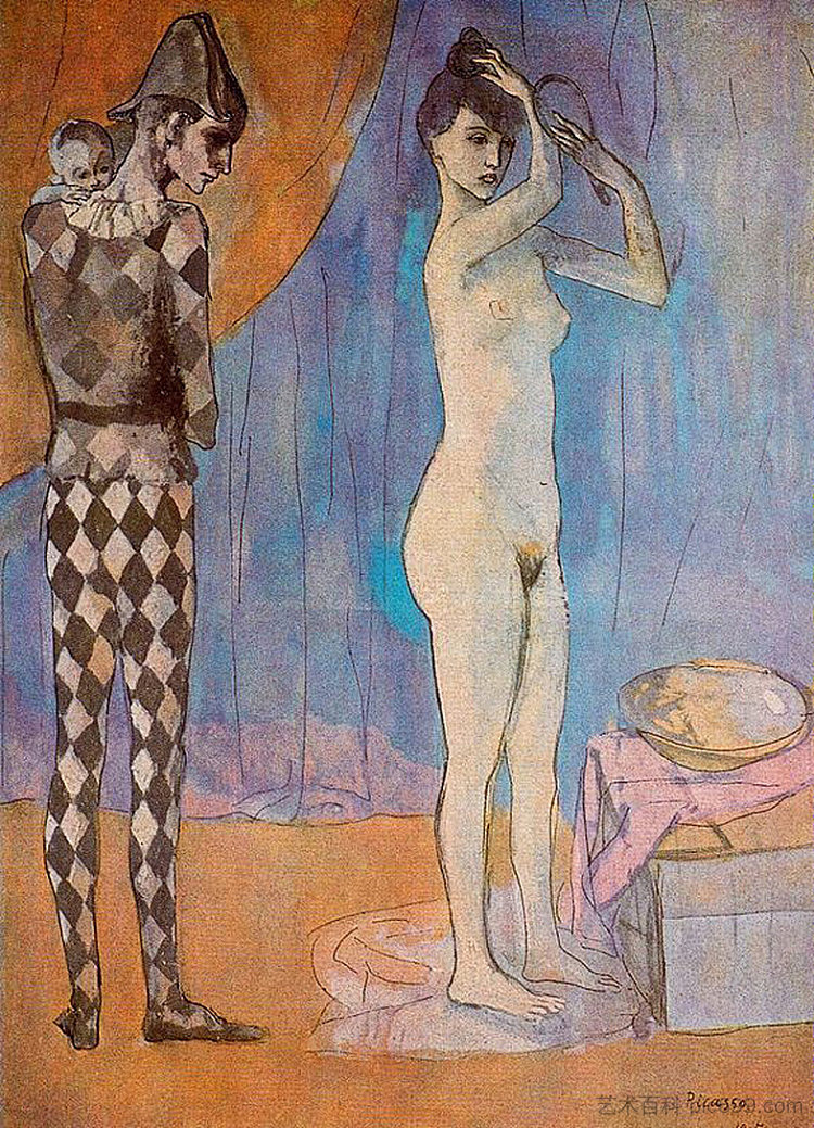 丑角的家人 Harlequin's family (1905),巴勃罗·毕加索