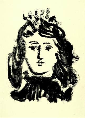 一个女孩的头 Head of a Girl (1947)，巴勃罗·毕加索
