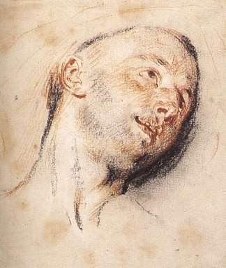 一个男人的头 Head of a man (c.1907)，巴勃罗·毕加索