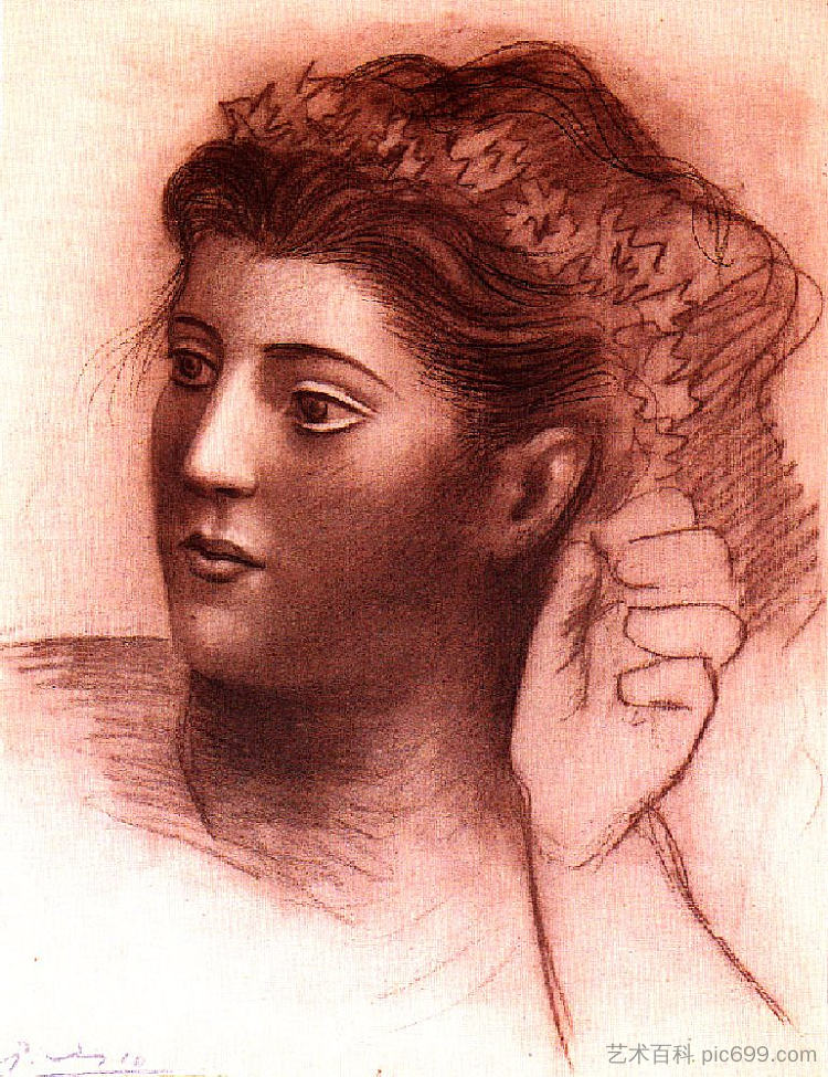 女性领袖 Head of woman (1921),巴勃罗·毕加索
