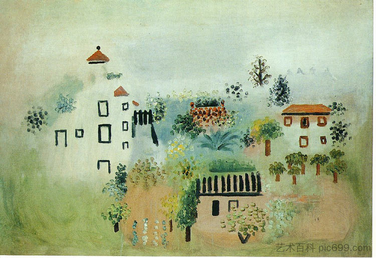 景观 Landscape (1928),巴勃罗·毕加索