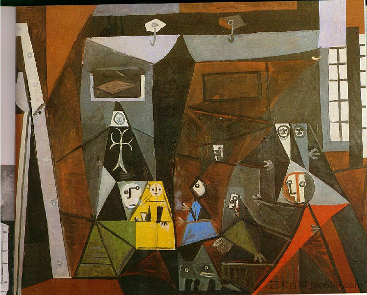 拉斯梅尼纳斯（贝拉斯克斯） Las Meninas (Velazquez) (1957)，巴勃罗·毕加索