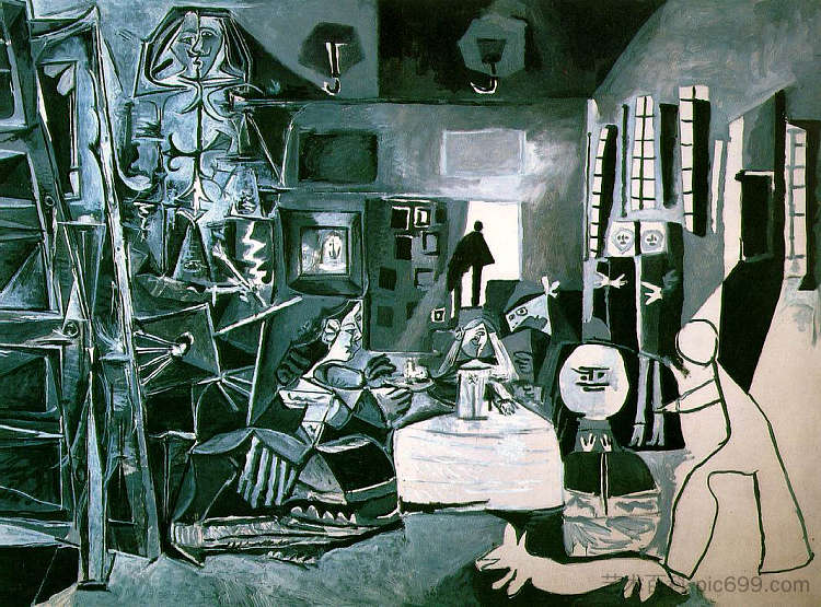 拉斯梅尼纳斯（贝拉斯克斯） Las Meninas (Velazquez) (1957)，巴勃罗·毕加索