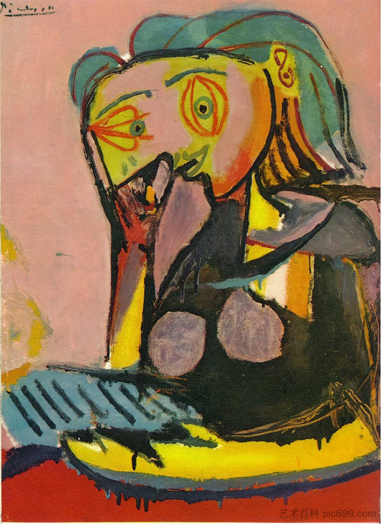瘦女人 Leaning woman (1937),巴勃罗·毕加索